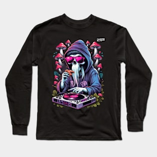 Techno T-Shirt - Psychedelic Ghost - Catsondrugs.com - Techno, rave, edm, festival, techno, trippy, music, 90s rave, psychedelic, party, trance, rave music, rave krispies, rave flyer T-Shirt Long Sleeve T-Shirt